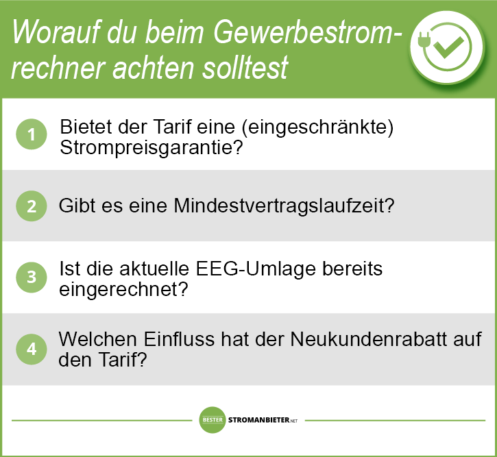 Gewerbestrom günstig Vergleich