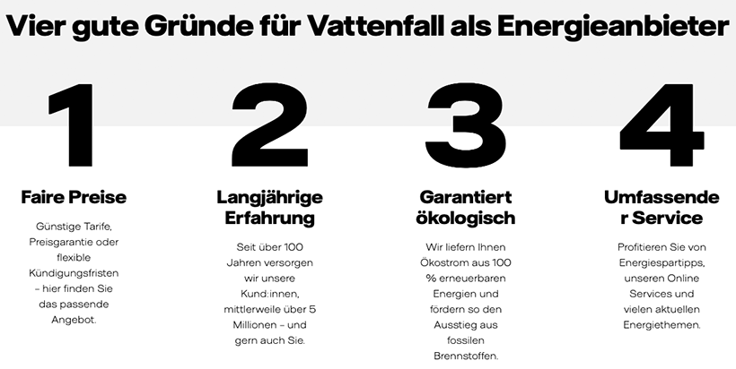 Gute Gründe für Vattenfall