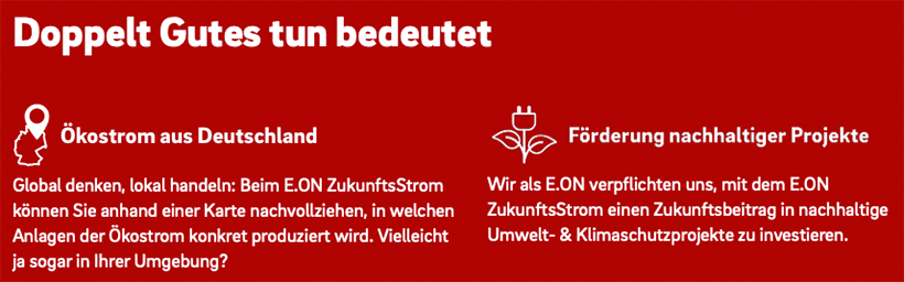 eon Ökostrom Nachhaltigkeit