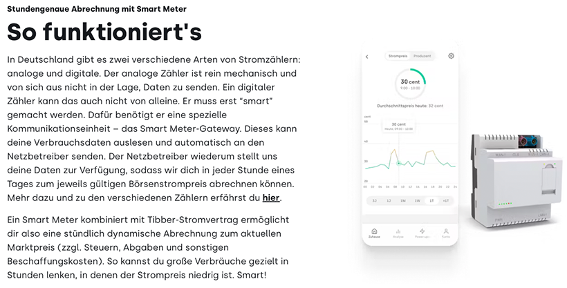 Tibber Smart Meter Screenshot
