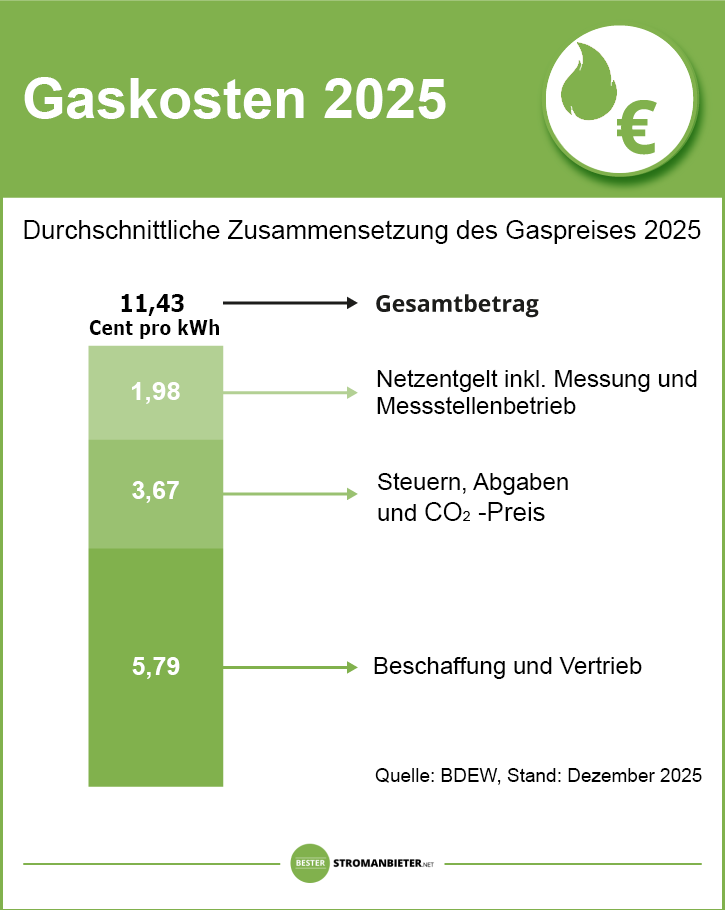 Gasanbieter Preisvergleich Kosten