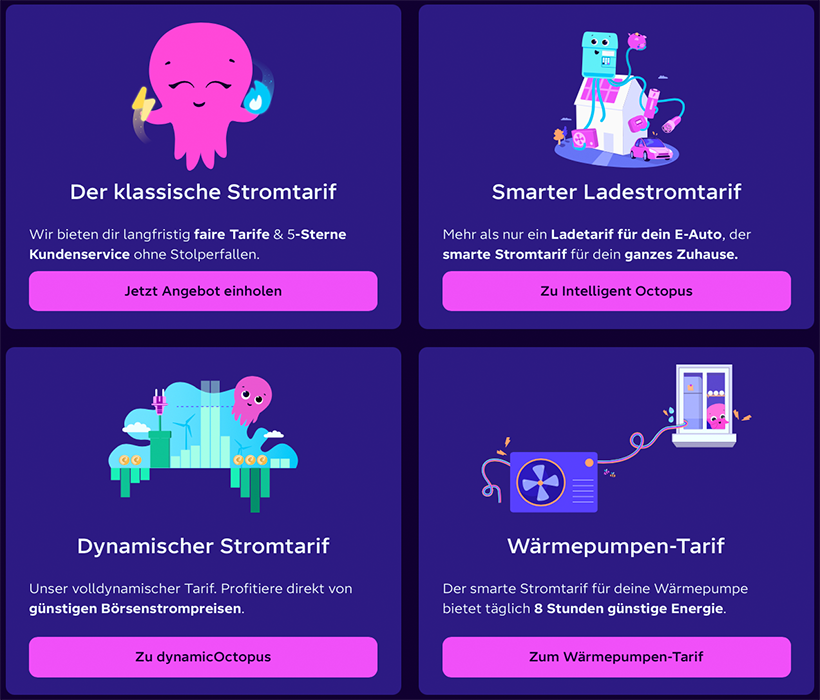 Octopus Energy Strom-Tarife